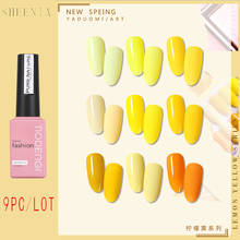 ANLYLAN-esmalte de uñas en Gel para salón de manicura, laca de Gel de camuflaje, Color amarillo limón, para diseño de uñas 2024 - compra barato