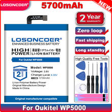 LOSONCOER-Batería de teléfono móvil WP5000 de buena calidad, 5700mAh, para Oukitel WP5000 WP 5000, herramientas gratuitas 2024 - compra barato