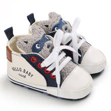 E&Bainel Classic Cartoon Sneakers Newborn Baby Boys First Walkers Shoes Bear Canvas Toddler Soft Sole Anti-slip Baby Girls Shoes 2024 - buy cheap