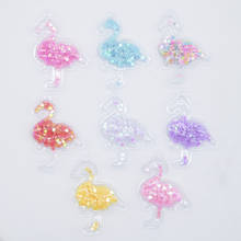 Wholesale 64Pcs Flamingo PVC Filling Sequins Flamingo Appliques for DIY Headwear Hairpin Bow Ring Pendant Decor Accessories P12 2024 - buy cheap