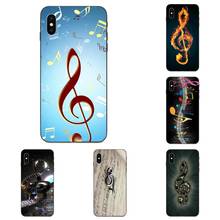TPU Mobile Phone Case Cover Treble Clef Music For Huawei Honor 5A 6A 6C 7A 7C 7X 8 8A 8C 8X 9 9X 10 10i 20 Lite Pro 2024 - buy cheap