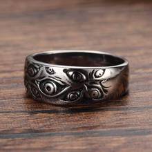 Vintage Punk Demon Eyes Mens Ring Finger Jewelry Hip Hop Rock Culture Ring Unisex Women Male Party Metal Rings Accessories 2024 - buy cheap