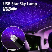 USB Car Roof Atmosphere Ambient Star Light Christmas Interior Decorative Light LED Star Light LED Projector Purple Night Light 2024 - buy cheap