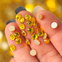 Diamantes de imitación de cristal plano para decoración de uñas, 2088 diamantes de imitación de citrino, no Hotfix, Strass suelto para ropa 2024 - compra barato