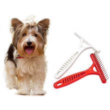 Pet Grooming Brush Professional Hand-Held Dog Lice Comb Cat Hair Stain Remover Pet Cleaning Tool For Dog Cat Random Color 2024 - buy cheap