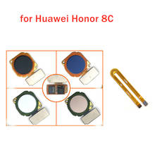 Сканер отпечатков пальцев для Huawei Honor 8C, разъем для домашней кнопки, сенсорный ID, гибкий кабель, запасные части, проверка качества 2024 - купить недорого