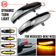 Rearview Side Mirror Turn Signal LED Light For Mercedes Benz C Class W203 S203 CL203 Dynamic Indicator Blinker 2000-2007 2024 - buy cheap