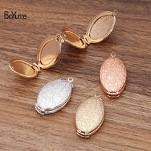 BoYuTe (5 Pieces/Lot) 20*33*9MM Oval Shaped Floating Locket Can Insert Photo Locket Pendant Factory Direct Sale 2024 - buy cheap