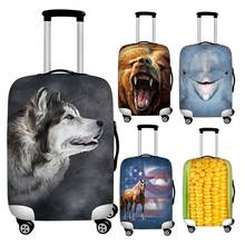 Twoheartsgirl-fundas de equipaje elásticas para maleta de viaje, accesorios de viaje, Alaskan Malamute Bear Horse Dolphin, 18-32 pulgadas 2024 - compra barato