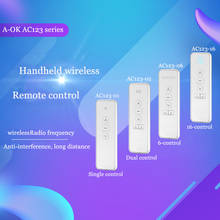 Original Aoke D electric curtain remote control, multi-channel remote control smart home preferred, wireless remote control, a-ok ac123 series 2024 - buy cheap