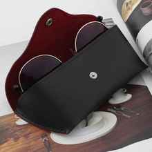 Solid Eyeglasses Storage Box Affordable PU Leather Glasses Case Vintage Sunglasses Glasses Holder Box 2024 - buy cheap