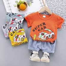 0-4 Years Summer Boy Clothing Set 2021 New Casual Fashion Active Cartoon T-shirt+ Pant Kid Children Baby Toddler Boy Clothing 2024 - buy cheap