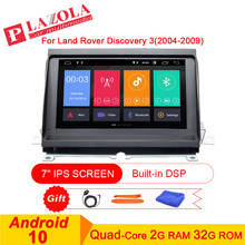 Radio con GPS para coche, reproductor Multimedia estéreo con Android 10, pantalla IPS de 7 ", WIFI, DSP, para LAND ROVER Discovery 3, LR3, L319, 2004-2009 2024 - compra barato