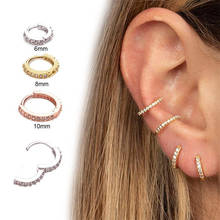 1pc Fashion Women Girl Simple Round Circle Small Ear Earring Punk Hip-hop Earrings Jewelry 3 Size 2024 - buy cheap