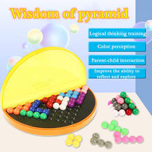 3D Puzzle IQ Pearl Logical Mind Game 178 Challenges Pyramid Plate Toy Brain Teaser Beads Educational Game Toys for Children Kids 2024 - buy cheap