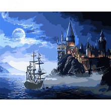 Moonlight envio antigo figura artística faça você mesmo pintura por números arte de parede pintura acrílica para decoração de casa gota shipping60x75cm 2024 - compre barato