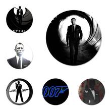 Значок Джеймс Бонд 007 для одежды, украшения для рюкзака, подарок 2024 - купить недорого