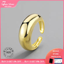 925 Sterling Silver Engagement Gold Color Open Size Rings For Women Female Original Fine Jewelry Gift 2024 - buy cheap