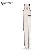 KEYYOU 10x 20x Metal Blank Uncut Flip KD Remote Key Blade Type #16 for Mitsubishi for Suzuki Alto Car Key Replacement 2024 - buy cheap