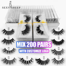 wholesale 20 Pairs Natural 3D False Eyelashes False Eyelashes Makeup Kit Mink Eyelash Extension Mink Hair Make up 2024 - buy cheap