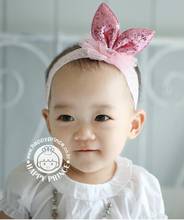 1 Pcs Lace Turban Baby Girl Headband Infant Hair Bow Newborn Headwear Tiara Headwrap Toddlers Bandage Ribbon Rabbit Bunny Ear 2024 - buy cheap