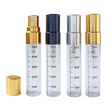 5pcs/lot 5ml Glass Bottle With Scale Empty Spray Perfume Bottle Sample Glass Vials Portable Mini Perfume Atomizer 2024 - buy cheap