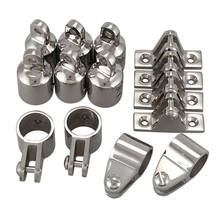 Boat Accessories Marine 316 Stainless Steel 3-Bow Bimini Top Boat Stainless Steel Fittings Marine Hardware Set Yacht Accessories 2024 - buy cheap
