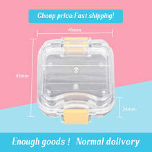5pcs Dental Lab Small Transparent Crown-keeping Box With Clear membrane for crown keeping packing for dental lab dentist 2024 - buy cheap