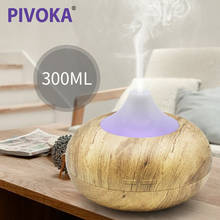 PIVOKA 300ml Electric Aroma air diffuser USB wood ultrasonic humidifier Essential oil Aromatherapy mist maker for office home 2024 - buy cheap