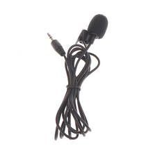 102 см длиной, проводной гарнитуры 3,5 мм стерео джек Мини Автомобильный Микрофон внешний микрофон для ПК Android автомобильный DVD GPS плеер радио аудио микрофона 2024 - купить недорого