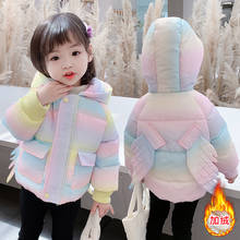 Autumn Winter Warm Jackets For Girls Coats cute Girls Jackets Baby Girls Jackets Thick Kids Hooded Outerwear Coat Children 2024 - buy cheap