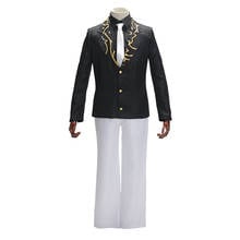 Brdwn Demon Slayer Kimetsu no Yaiba Unisex Kibutsuji Muzan Cosplay Costume School Uniform Suit 2024 - buy cheap