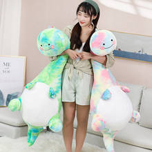 Huggable gigante bonito arco-íris dinossauro brinquedos de pelúcia animais de pelúcia bebê crianças boneca travesseiro macio kawaii presente de aniversário decoração para casa 2024 - compre barato