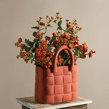 Креативная керамическая ваза в скандинавском стиле Ins Morandi, украшение для стола с цветочной композицией, модный дизайн, украшение для дома 2024 - купить недорого