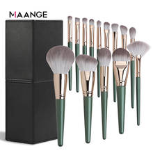 MAANGE 14Pcs Makeup Brushes Set Cosmetic Foundation Powder Blush Eye Shadow Lip Make Up Brush Tool Kit Maquiagem with Holder 2024 - buy cheap