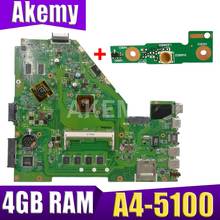 Placa base de ordenador portátil X550EP XinKaidi para ASUS X550EP X550E X552E placa base original 4G RAM A4-5100 2024 - compra barato