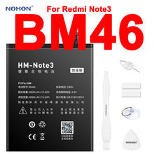 Nohon-bateria de li-polímero embutido, alta capacidade, para xiaomi redmi note 3 note3 bm46 4050mah, redmi note 3 bm46 2024 - compre barato