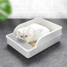 Cat Litter Box Anti-Splash Semi-Enclosed Deodorant Pet Dog Toilet Bedpan Cat Toilet Pan Sandbox with Shovel 2024 - buy cheap