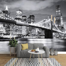 Photo Wallpaper BROOKLYN BRIDGE NEW YORK Designer Wall Mural vinyl wallpaper papel de parede adesivo 3d wallpaper TV background 2024 - buy cheap