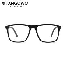 TANGOWO Vintage Glasses Frame Men Optical Anti-Blue Light Prescription Glasses Myopia Eyeglasses Square Grade Glasses Eyeglasses 2024 - buy cheap