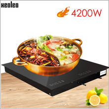 XEOLEO Built-in Electric Ceramic Cooker Household Induction Cooker 4200w Touchpad Electric Hob Single Cooker 220V With Timing 2024 - buy cheap