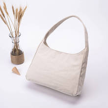 Japanese simple wild canvas hand bag cosmetic bag female Japanese style canvas handbag 2024 - buy cheap