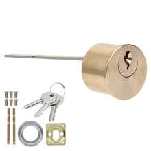 Copper Material Security Lock Round Interior convenient Door Mechanical Lock Cylinder Deadbolt for Iron Wooden Doors with 3 Keys 2024 - buy cheap