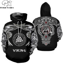 PLstar Cosmos 2019 New Fashion hoodies Viking Tattoo 3D Printed Odin Viking Hoodie Sweatshirt Unisex Casual Streetwear Hoody 2024 - buy cheap