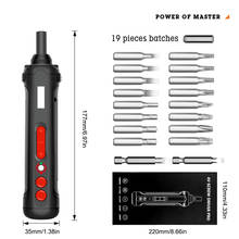 Cordless Screwdriver Mini Electric Screwdriver Electric Drill with LED Light + 19pcs Screwdriver Bits Mini Power Tools Rechargea 2024 - buy cheap