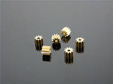 1pc mini metal cobre engrenagens 10t 0.5 módulo abertura 2mm eixo do motor dentes de cobre 2024 - compre barato