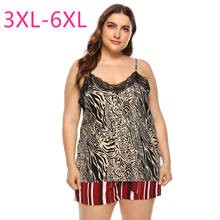 New 2021 Summer Plus Size camisole Tops For Women Large Sleeveless Strapless Loose Casual Leopard Lace Shirt 3XL 4XL 5XL 6XL 2024 - buy cheap