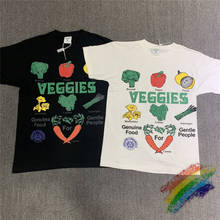 Foam Printing Vintage Vegetables T-shirts Men Women 1:1 High Quality T shirts Tee Tops 2024 - buy cheap