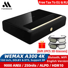WEMAX-proyector de cine en casa modelo A300 4K, máquina de proyección Ultra corta con láser, gran pantalla LCD, compatible con 3D, vídeo 3840x2160, inalámbrico 2024 - compra barato