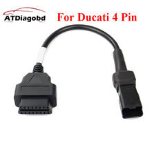 OBD Motorcycle Cable For Ducati 4 Pin Plug Cable Diagnostic Cable 4Pin to OBD2 16 pin Adapter 2024 - buy cheap